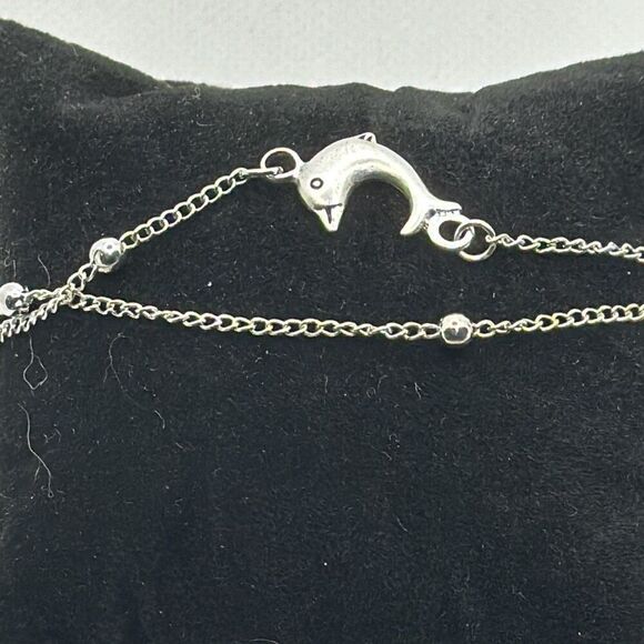 Brand New!! Double strand dolphin and bead bracelet, anklet - Picture 1 of 4